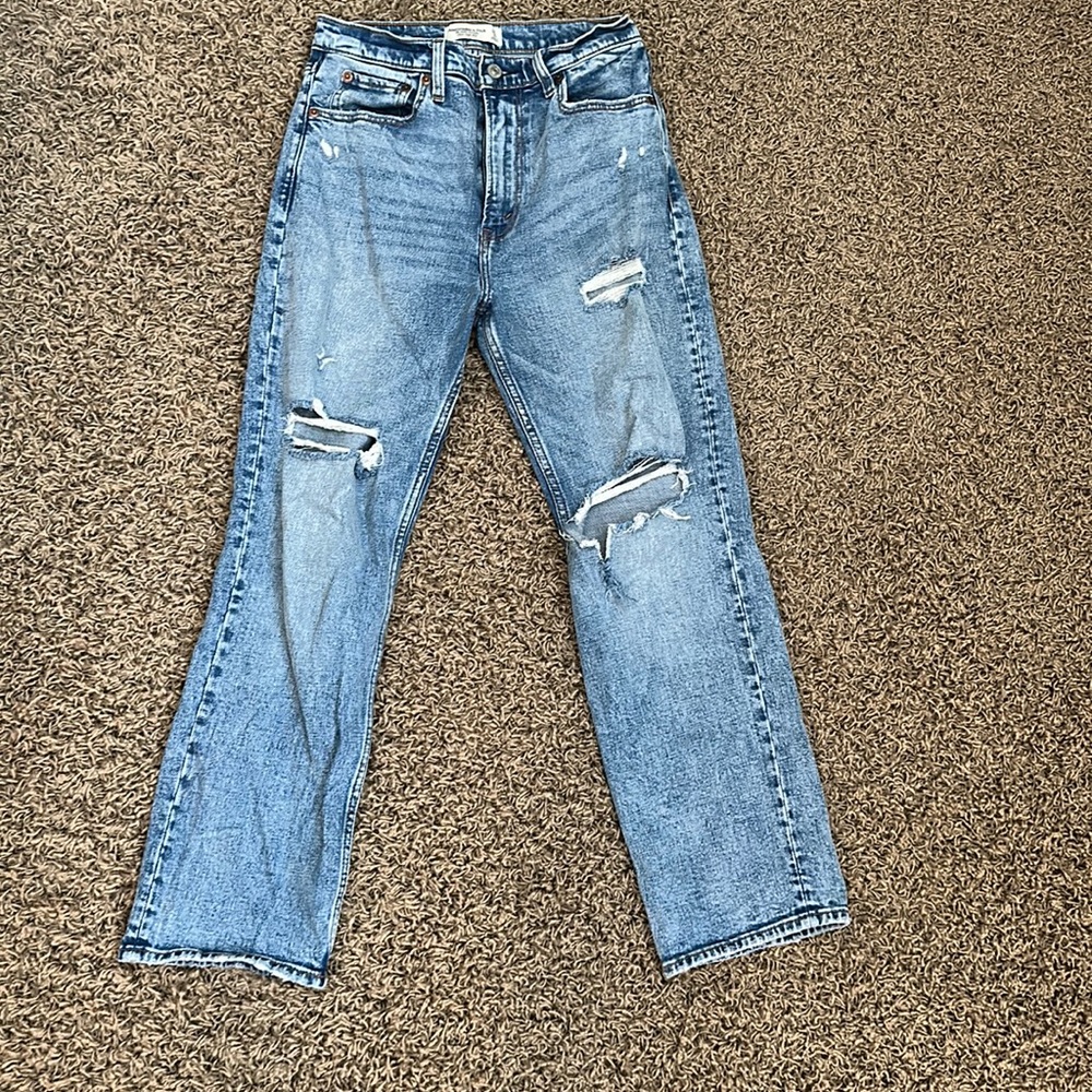 Abercrombie & Fitch The Ankle straight ultra high rise size 27/4